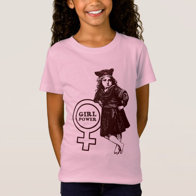 Camiseta Vintage Girl Power (Frente)