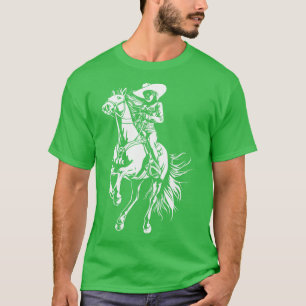 Camiseta Vintage Girl Riding Horse