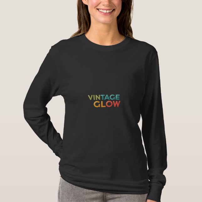 Camiseta Vintage Glow typografia (Frente)