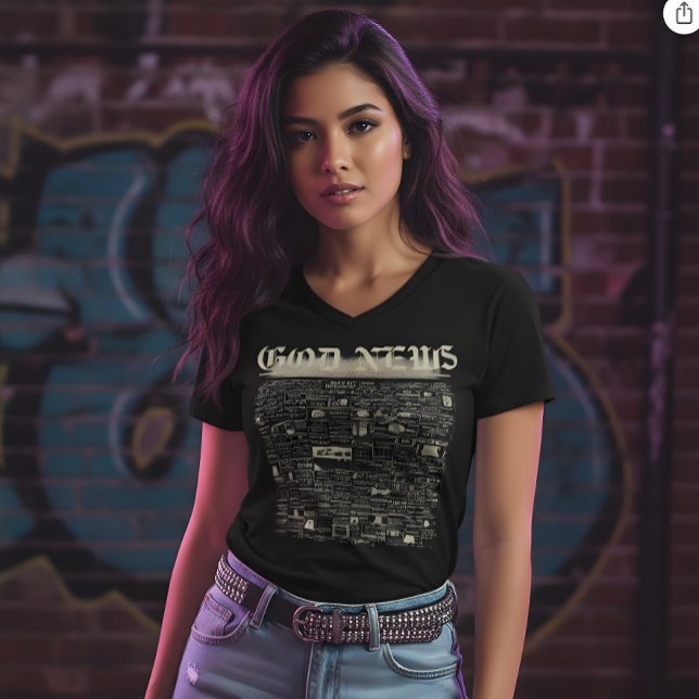 Camiseta Vintage GOD NEWS (Criador carregado)