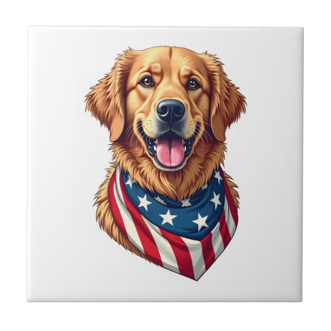 Camiseta Vintage Golden Retriever Estrelas 4 (Frente)