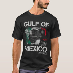 Camiseta Vintage Golfo Do México 1672 Mapa Histórico - Bea 