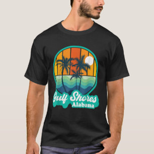 Camiseta Vintage Golfo nas margens do Alabama, praia de fér