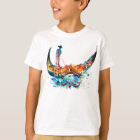 Vintage Gondola Venice City Viagem Love Watercolor