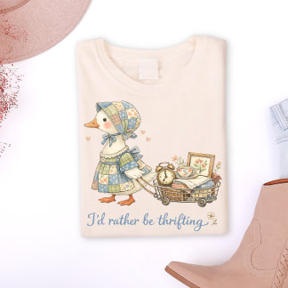 Camiseta Vintage Goose “I’d Rather Be Thrifting” Tee