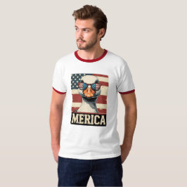 Camiseta Vintage Goose Merica 4º do patriótico de julho
