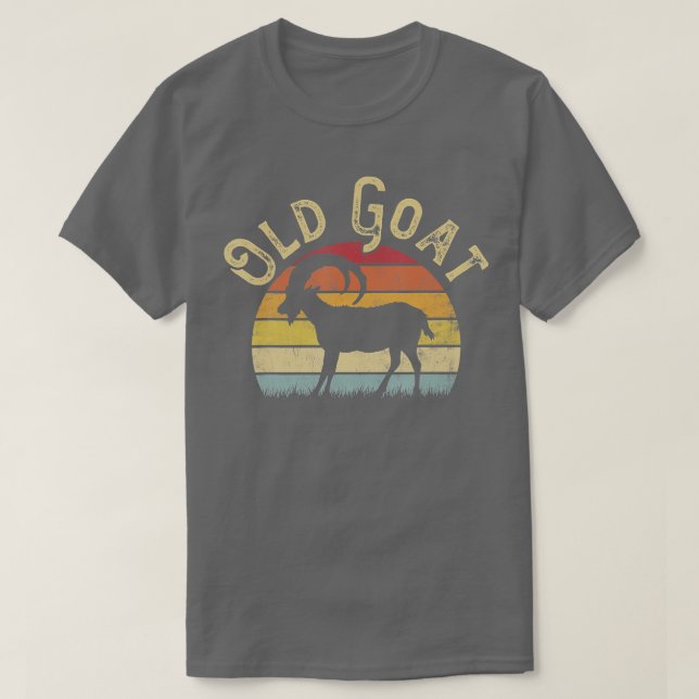 Camiseta Vintage, gosto de Goats Engraçado. (Frente do Design)