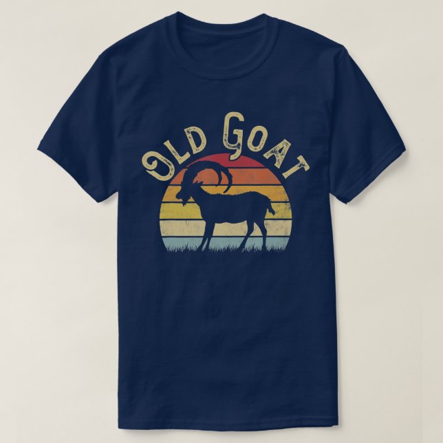Camiseta Vintage, gosto de Goats Engraçado. (Frente do Design)