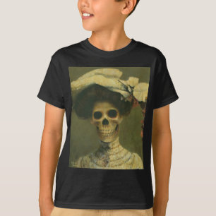 Camiseta Vintage Gothic Skeleton Lady