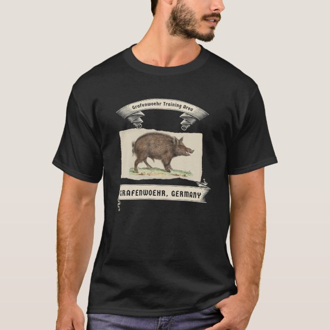 Camiseta Vintage Grafenwohr Boar Hunt T Shirt (Frente)