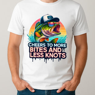Camiseta Vintage: gráfico de pesca para presente de pai
