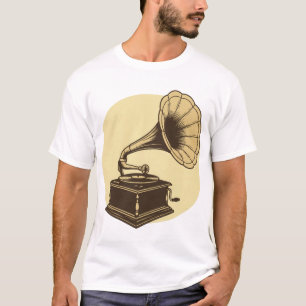 Camiseta Vintage Gramophone
