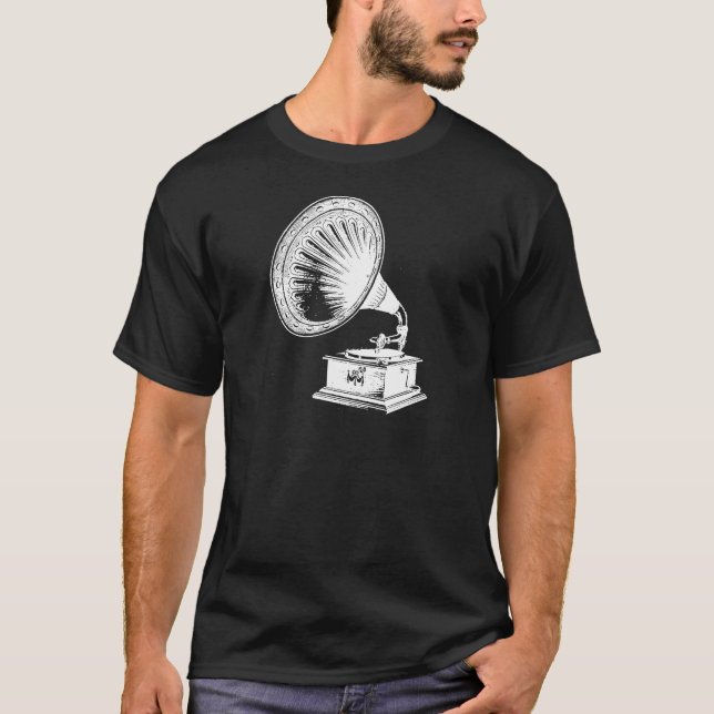 Camiseta Vintage Gramophone (Frente)