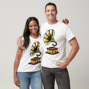 Camiseta Vintage Gramophone T-Shirt