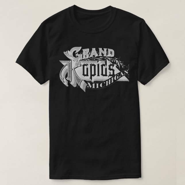 Camiseta Vintage Grand Rapids MI (Frente do Design)