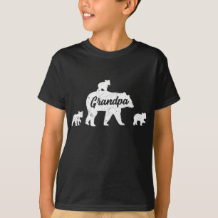 Camiseta Vintage Grandpa Bear 3 Cubos