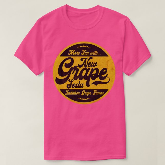 Camiseta Vintage Grape Flavor Soda (Frente do Design)