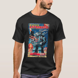 Camiseta Vintage Graphic Super Astronaut Robot Retro Old Ja