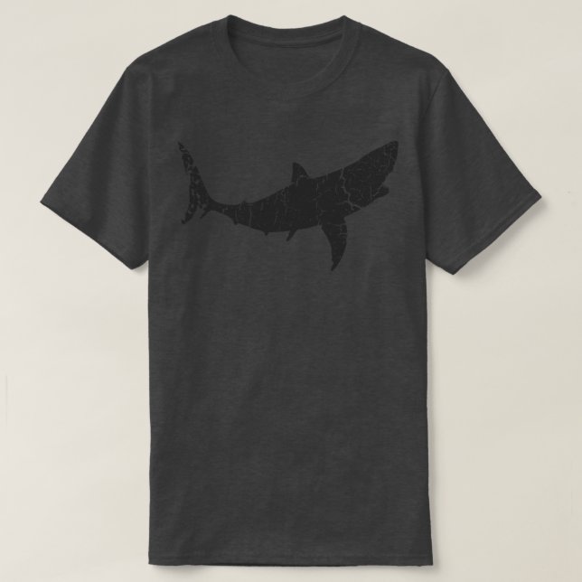 Camiseta Vintage Great White Shark  (Frente do Design)