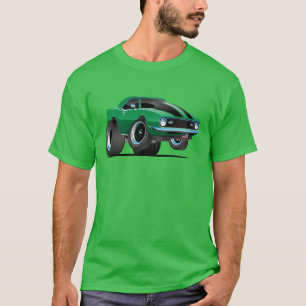 Camiseta Vintage Green Car Roadster Clássico