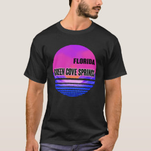 Camiseta Vintage Green Cove Primaveras Vaporwave Florida