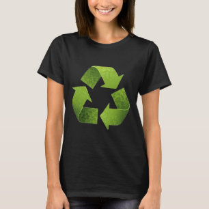 Camiseta Vintage Green Reciclar Símbolo Novelty Earth Day R