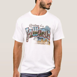 Camiseta Vintage Greeting  Fort Worth TX 
