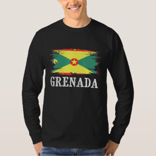 Camiseta Vintage Grenada Flag I Love Granada