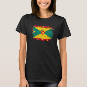 Camiseta Vintage Grenada Flag Para Grenadiano
