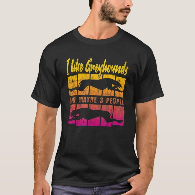 Camiseta Vintage Greyhound Dog Sunset (Frente)