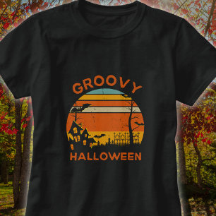 Camiseta Vintage Groovy Halloween
