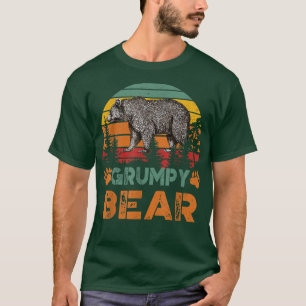 Camiseta Vintage Grumpy Bear Engraçado Dia de os pais