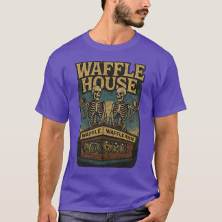 Camiseta Vintage Grunge 70s Waffle House Design