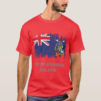 Camiseta Vintage Grunge South Georgia Island Flag Active