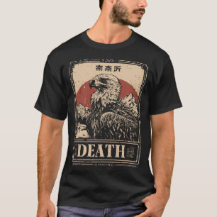 Camiseta Vintage Grunge Vulture   Símbolo de Morte Retrato