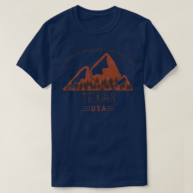 Camiseta Vintage Guadalupe Mountain National Park Texas Cl (Frente do Design)