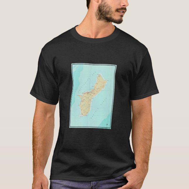 Camiseta Vintage Guam Map  1970  (Frente)