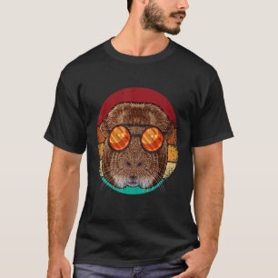 Camiseta Vintage Guiné Pig Face Pet Retro Animal Oitenta