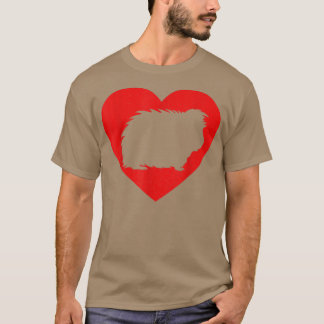 Camiseta Vintage Guinea pig Red Heart Animal Lover Valentin