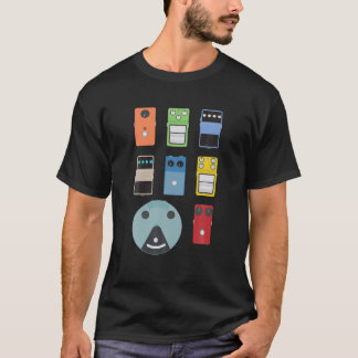 Camiseta Vintage Guitar Pedals For Men Women Music Banda Gu