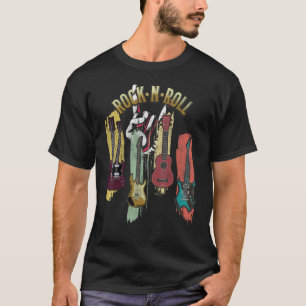 Camiseta Vintage Guitar Pervertido Retro Rock & Roll Music