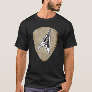 Camiseta Vintage Guitar Pick Guitarist Instrumento Elétrico