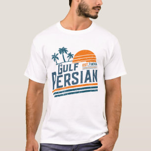 Camiseta vintage Gulfs Persian Est Forever humor engraçado