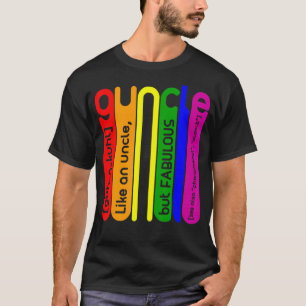 Camiseta Vintage Guncle Definition Proud Gay Tio Lgbtq P