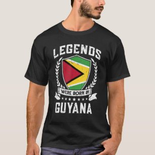 Camiseta Vintage Guyanese Fez Lendas De Bandeiras Nasceres