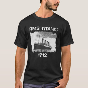 Camiseta Vintage Halftone RMS Titanic 1912 O Navio de Drea