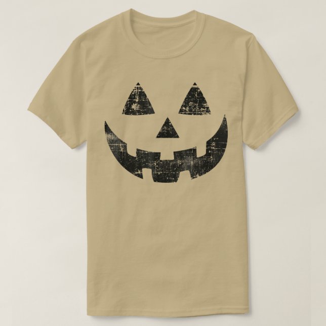 Camiseta Vintage Halloween 2022 Pumpkin Jackolantern Face s (Frente do Design)