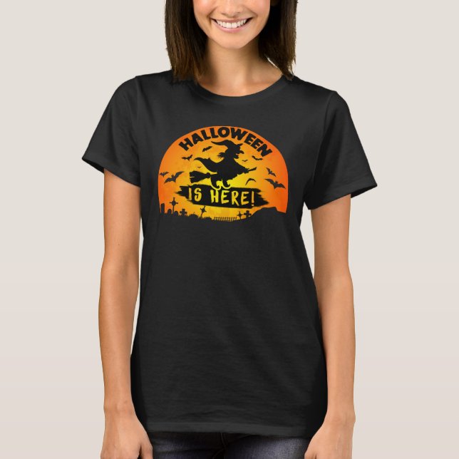 CAMISETA VINTAGE HALLOWEEN AQUI (Frente)