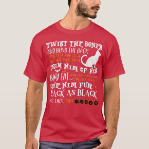 Camiseta Vintage Halloween Assustador Gato Negro Jackolante