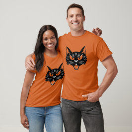 Camiseta Vintage Halloween Black Cat